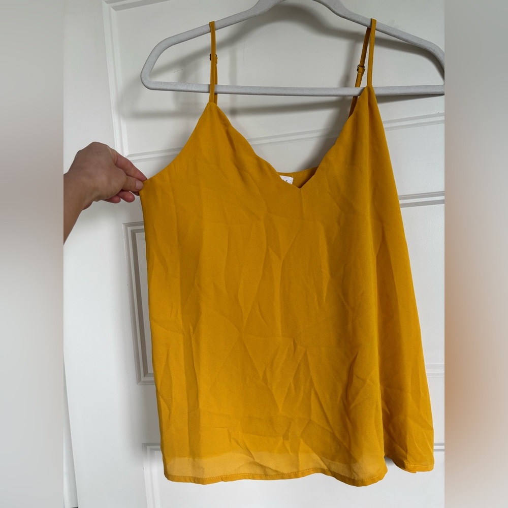 Mustard Yellow Scalloped Tank